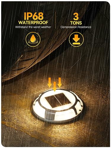 Solar Driveway Lights Dock Lights Waterproof 24 Pack (24 Count)