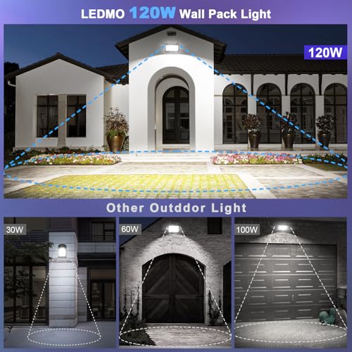 LED Wall Pack Lights Repalces 800W HPS (4 Count)