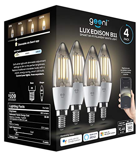 LUX Edison B11 Filament Wi (4 Count)