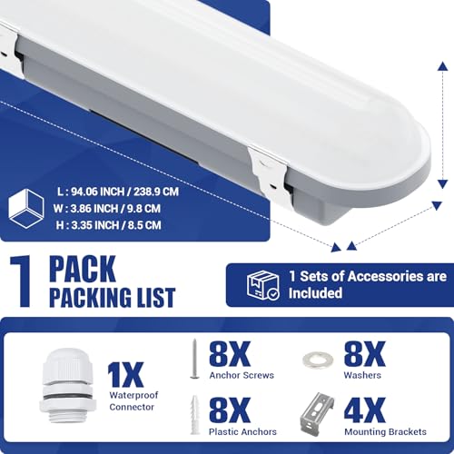 8FT LED Vapor Tight Light 120W