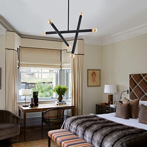 Black Sputnik Chandelier for Dining Room