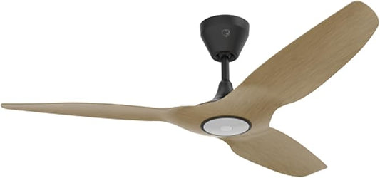 Big Ass Fans – Haiku L, Smart Ceiling Fan – Energy Efficient Cooling for Home, Bedroom, Office, Living Space, and More – 16 Lighting Settings with 7 Speed Settings – 52” - Caramel/Black - Aura Lighting