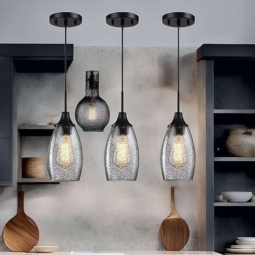 Mini Glass Pendant Light (3 Count)