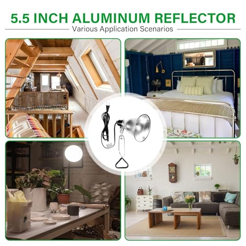 Clamp Light 5.5 Inch Reflector (2 Count)
