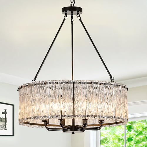 Modern 24.4" Crystal Glass Chandelier 8