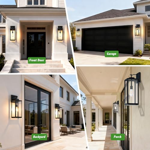 20" Large Outdoor Wall Lights (2 Count)