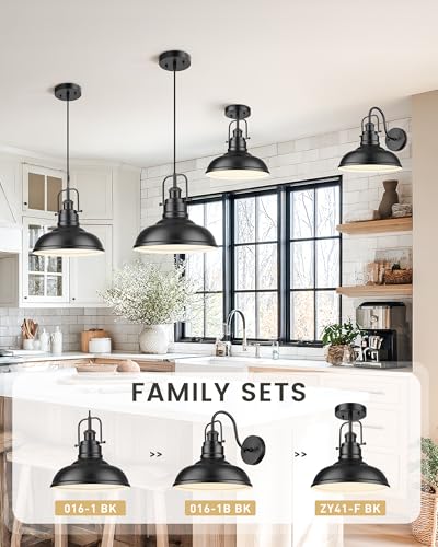 1 Light Industrial Pendant Light