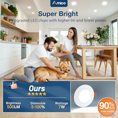 12 Pack 3 Inch LED Recessed Lighting (12 Count)