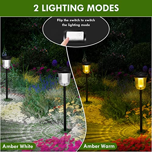 Solar Pathway Lights Outdoor Waterproof (4 Count)