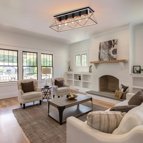 31.5" Large Flush Mount Ceiling Light Fixture
