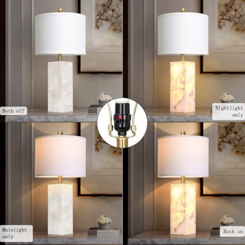 23'' Bedside Table Lamp for Bedroom Living Room Single