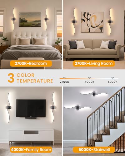 39.4 Inch Battery Operated Wall Sconce Set of 2 (2 Count)