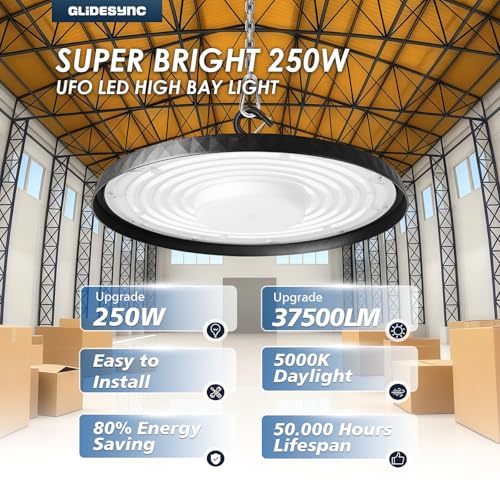 20 Pack UFO LED High Bay Lights 250W (20 Count)