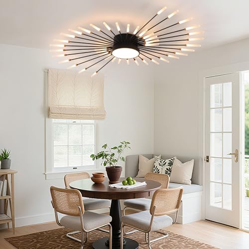 50.4 Inch Modern LED Flush Mount Ceiling Light