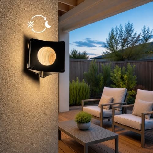 Dusk to Dawn Outdoor Wall Light (Globe(with Photocel))