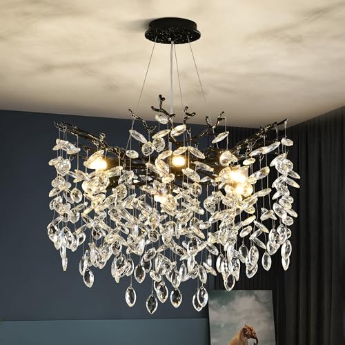 Modern Crystal Tree Branch Chandelier