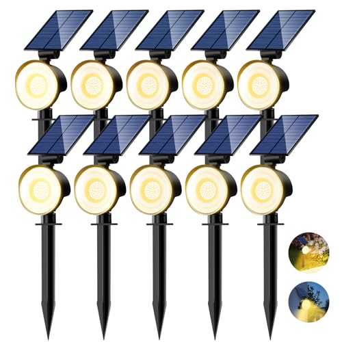 Solar Spot Lights Outdoor Waterproof (10 Count)