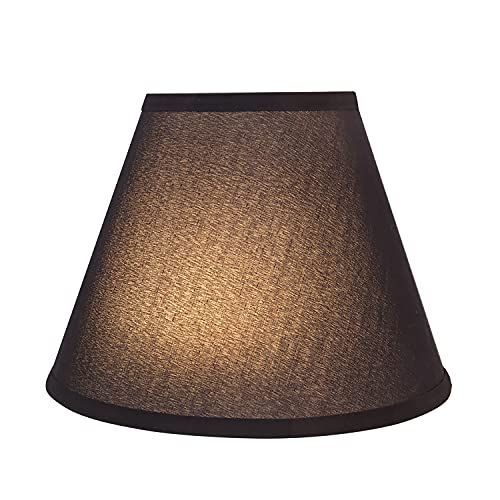 58878A Transitional Empire Shape Uno Construction Lamp Shade in Black