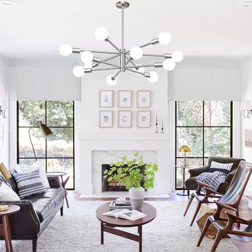 11" 52" Height Adjustable Modern Chandelier Ceiling Light Fixture