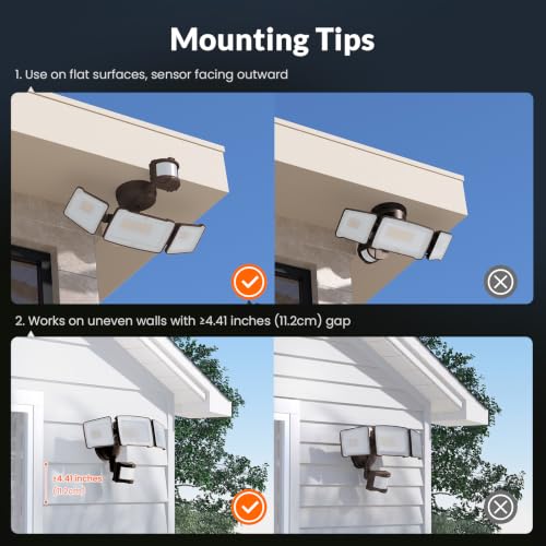 LED Security Light Motion Sensor Outdoor Lights