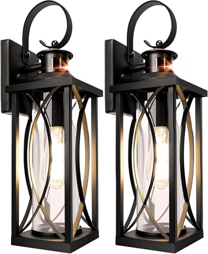 Motion Sensor Outdoor Wall Lights (2 Count)
