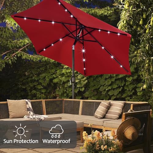 7.5 ft Solar Umbrella