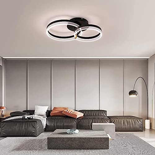 Chaners Ceiling Light Acrylic Ring Ceiling Light LED with Remote Control Dining Room Bedroom Lamp Living