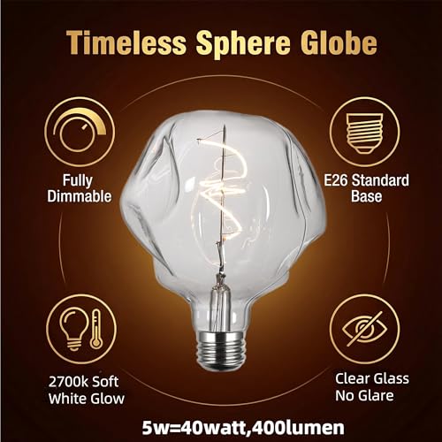 G125 Large Alien Globe Edison Bulb (2 Count)