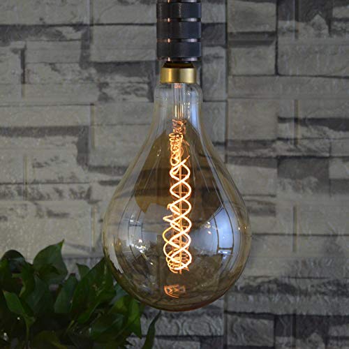 PS160 Large LED Edison Light Bulbs Dimmable 8W 450lm E26 2200K 1PC