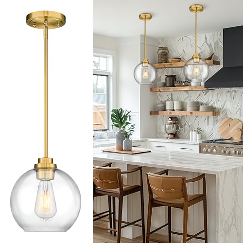 Gold Pendant Lights Kitchen Island