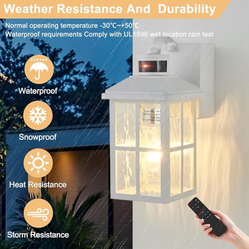 Porch Light with GFCI Outlet with Remote