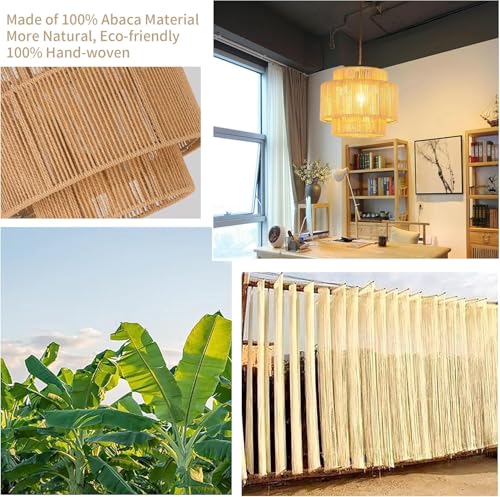 Plug in Pendant Light Hanging Lights with Plug in Cord Boho Hanging Lamp Dimmable