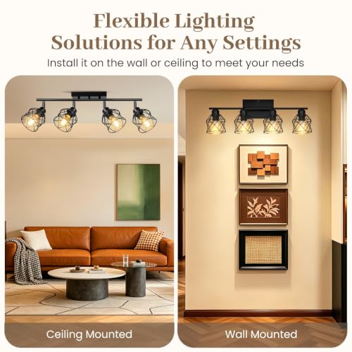 4 Lights Kitchen Lighting Fixtures Ceiling Mount (4-Light)
