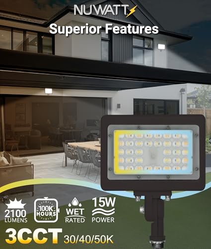 15W Bronze Outdoor LED Flood Light
