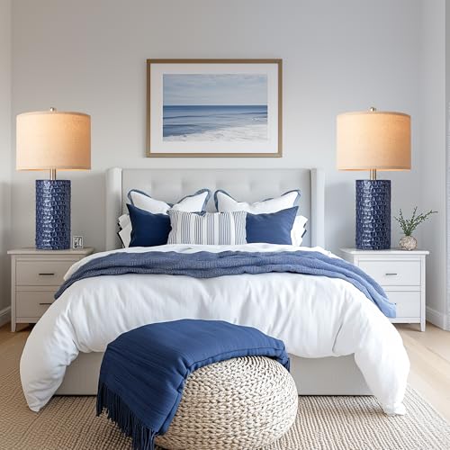 23" Modern Ceramic Table Lamp Set of 2 (2 Count)