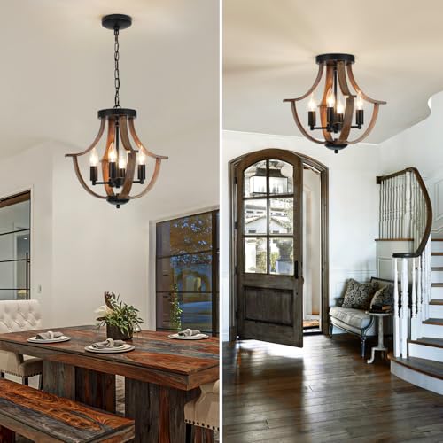 Farmhouse Hanging Pendant Lighting (4 Count)