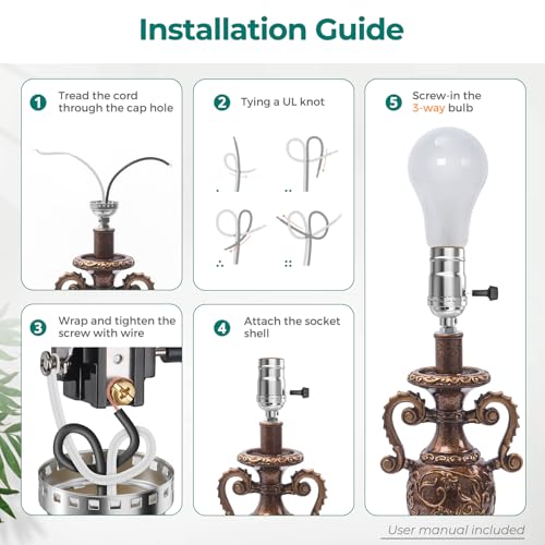 UL Listed 3 Way Lamp Socket Replacement