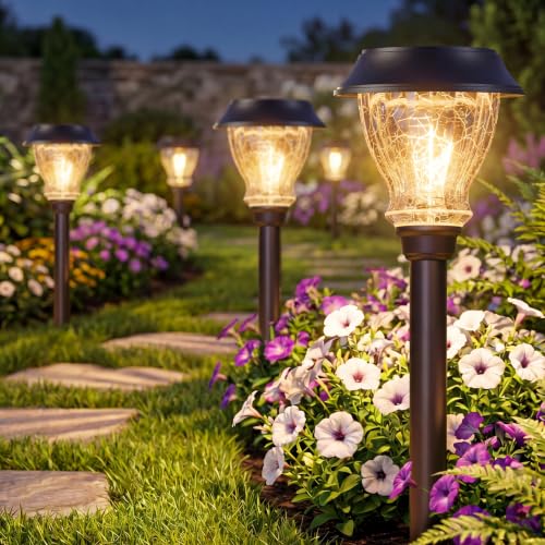 Solar Garden Lights Outdoor 6 Pack