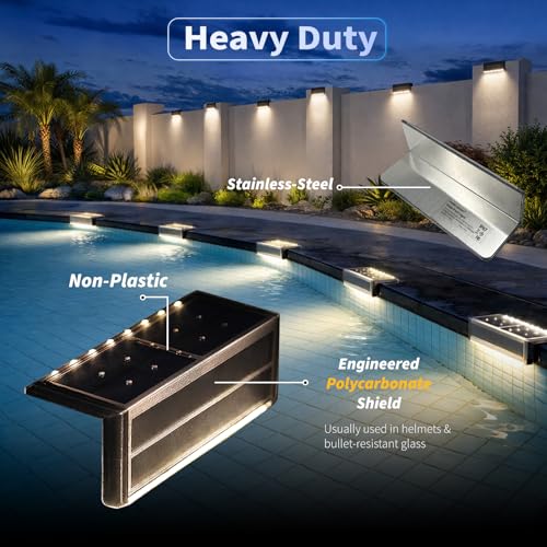 Pool Lights Solar Light for Inground Pool (6 Count)