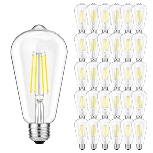 36 Pack Vintage LED Edison Bulbs 6W (36 Count)