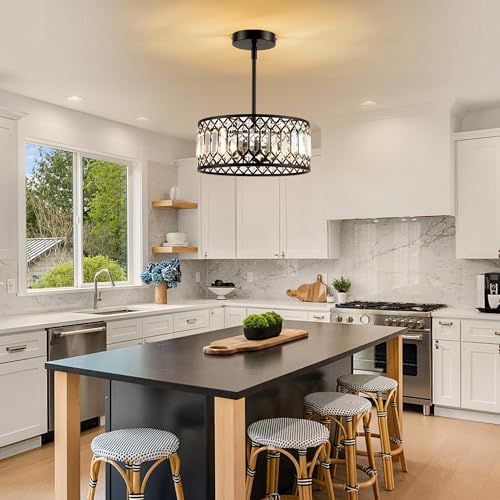 3 Light Crystal Ceiling Light