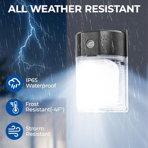 26W LED Wall Pack Light with Dusk to Dawn Sensor (2 Count)