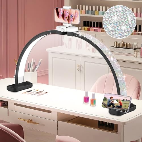 Super Large 31in Half Moon Light for Nail Desk