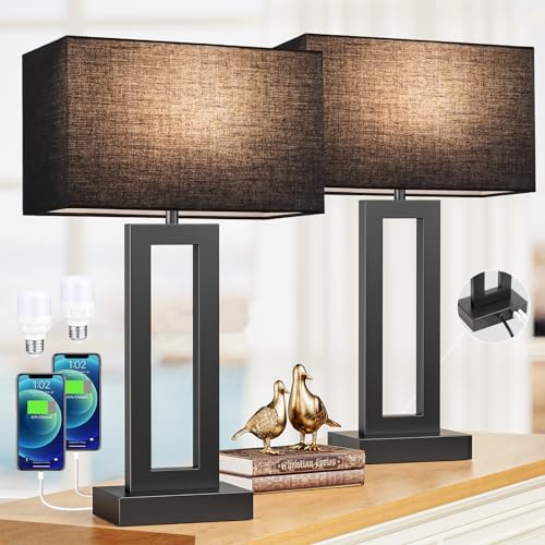 22" Tall Living Room Lamps for Night Stands (2 Count)