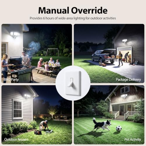 2 Pack 100W 11000LM LED Motion Sensor Outdoor Lights (2 Count)