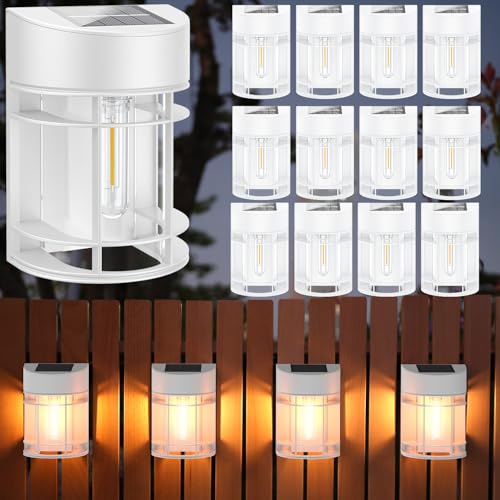 Solar Fence Lights (12 Count)