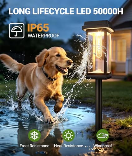 Solar Pathway Lights Outdoor (8 Count)