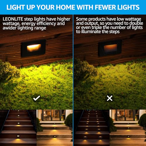 3 Pack 5CCT 120V LED Step Lights (3 Count)