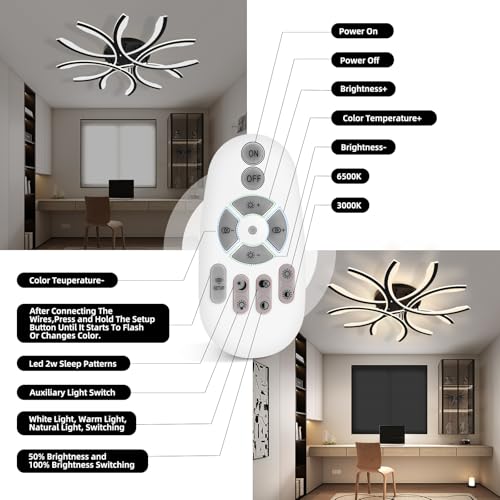 Modern LED Flush Mount Ceiling Light