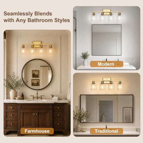 Modern Bathroom Light Fixtures Over Mirror